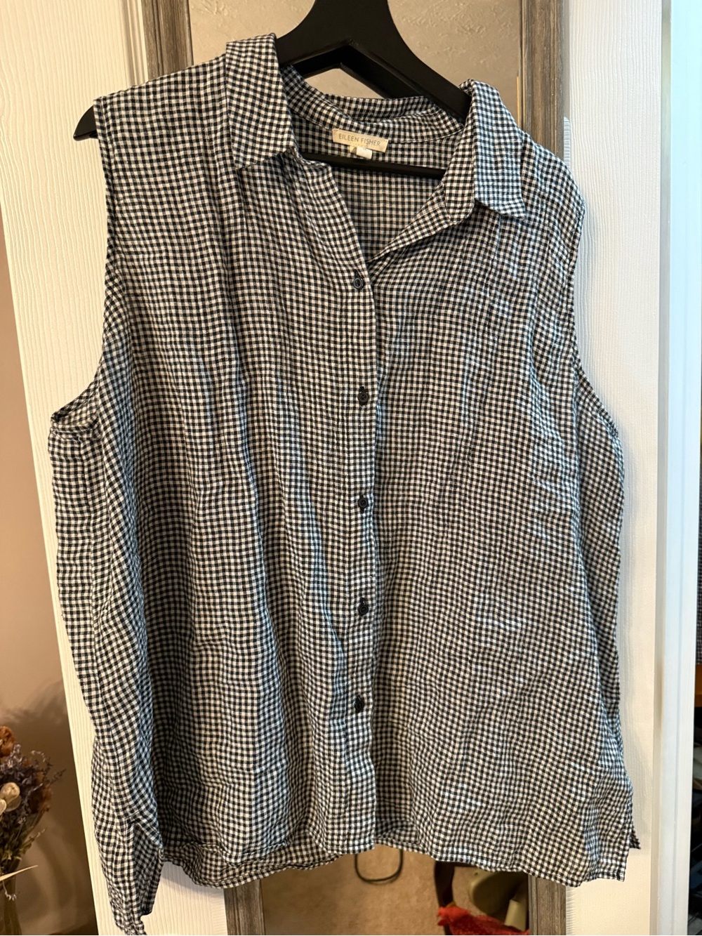 Eileen Fisher Gingham Tank